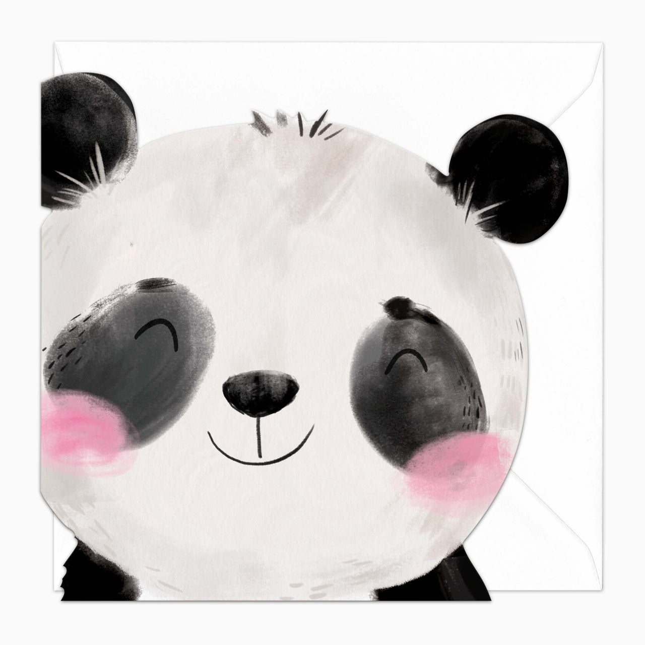 Greeting Card-G596 - Peter The Panda Cut-Out Card-Whistlefish