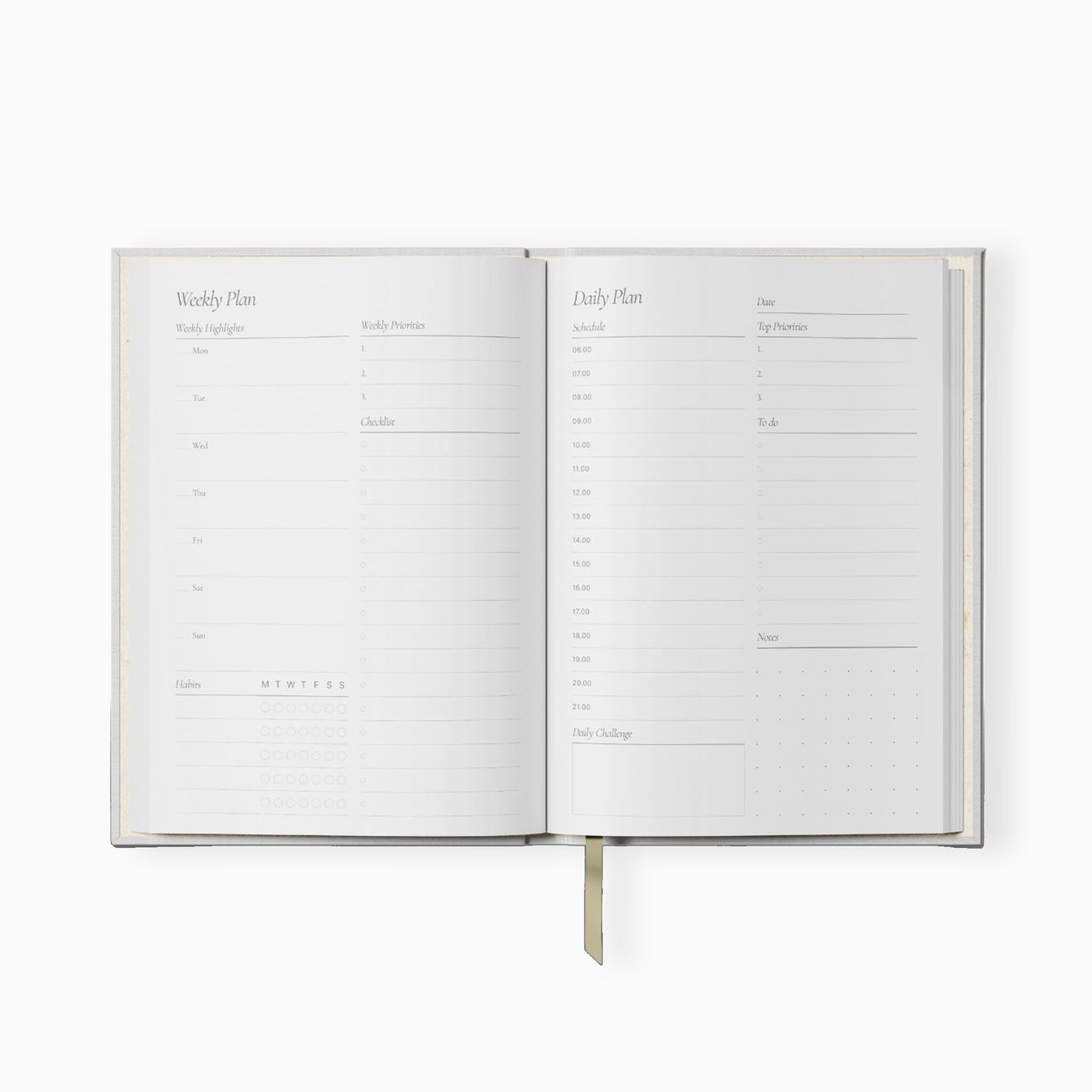 Daily Planner-DPL-PKST - Pink Stripe Daily Planner-Yop & Tom