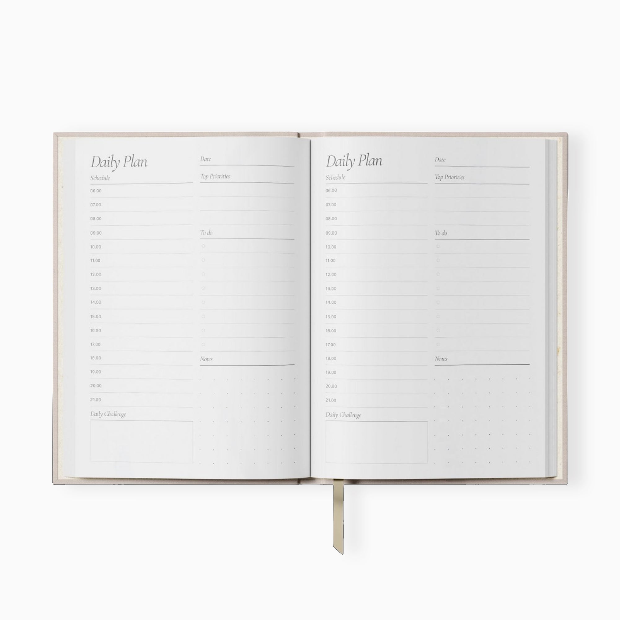 Daily Planner-DPL-PKST - Pink Stripe Daily Planner-Yop & Tom