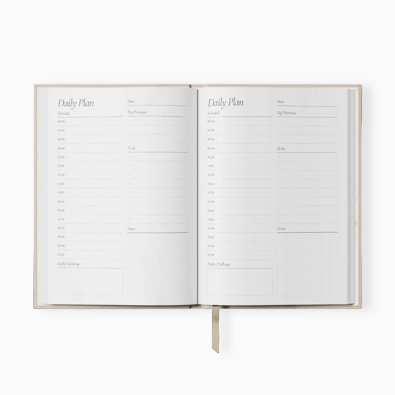 Daily Planner-DPL-PKST - Pink Stripe Daily Planner-Yop & Tom