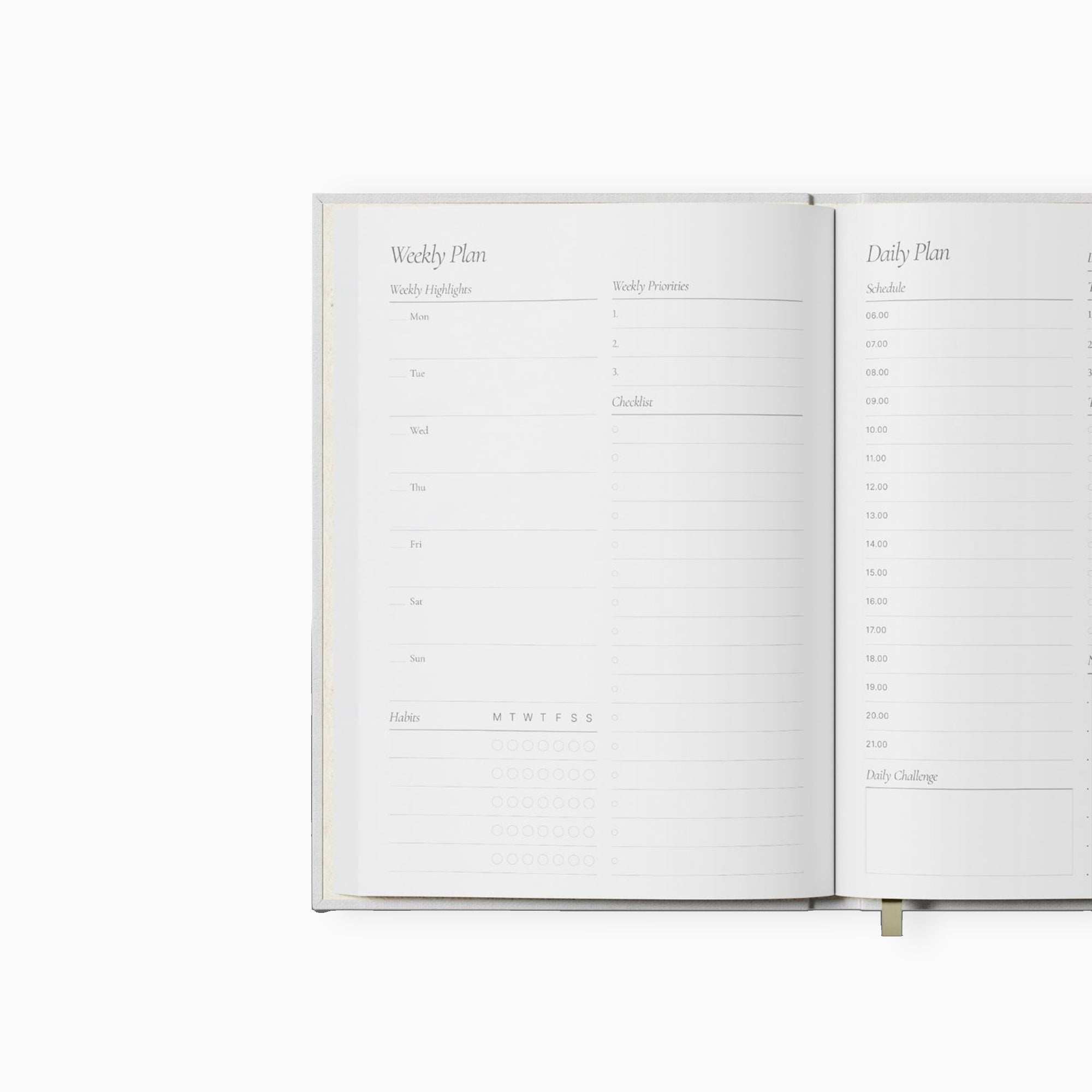 Daily Planner-DPL-PKST - Pink Stripe Daily Planner-Yop & Tom