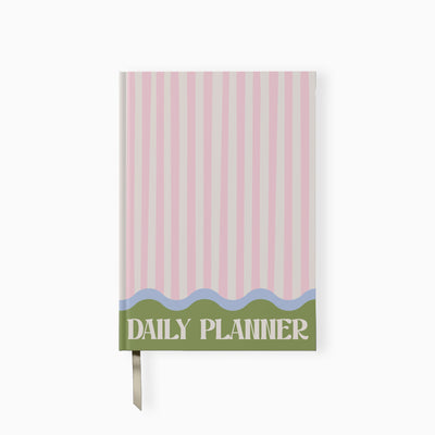 Pink Stripe Daily Planner - Whistlefish