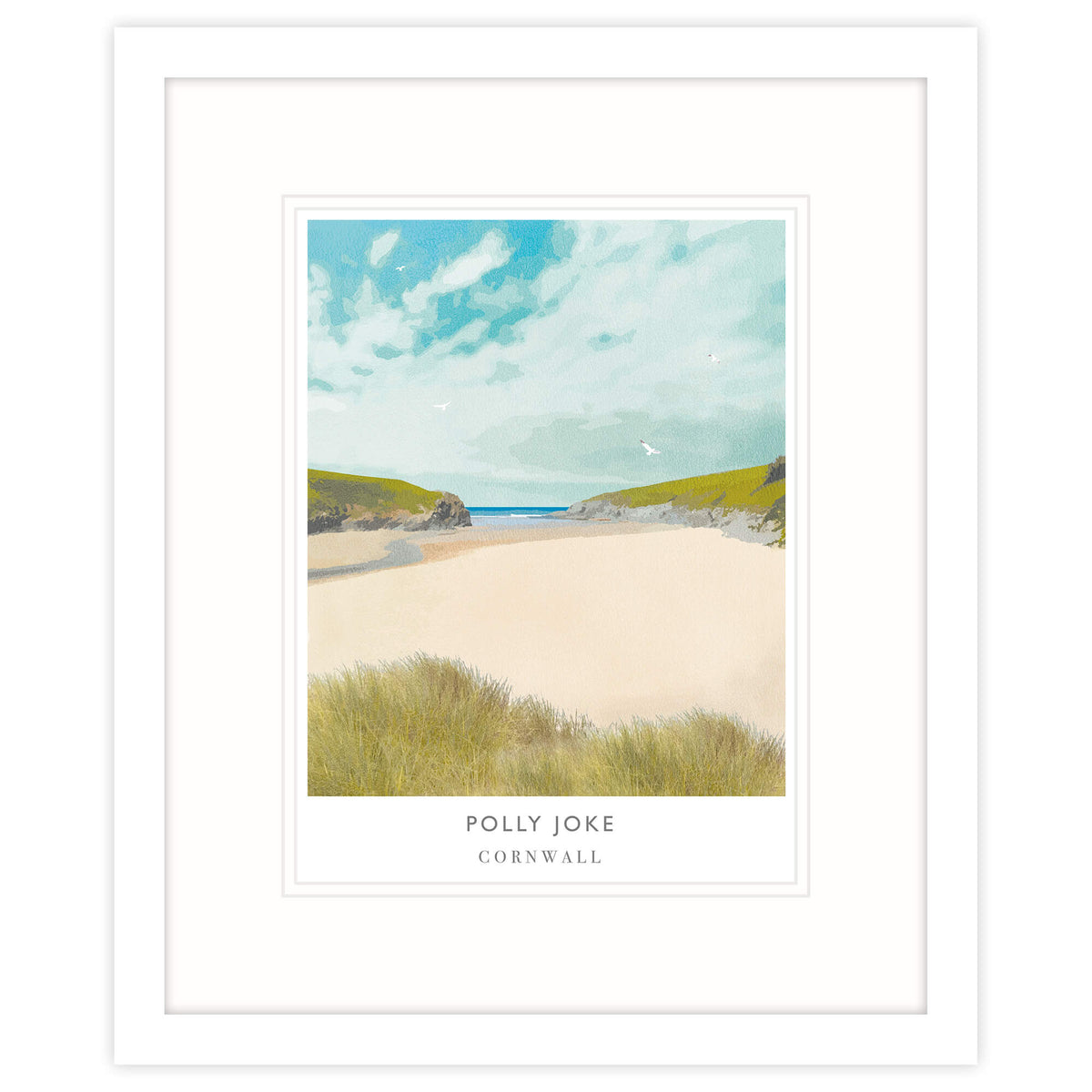 WF296F Polly Joke Framed Print