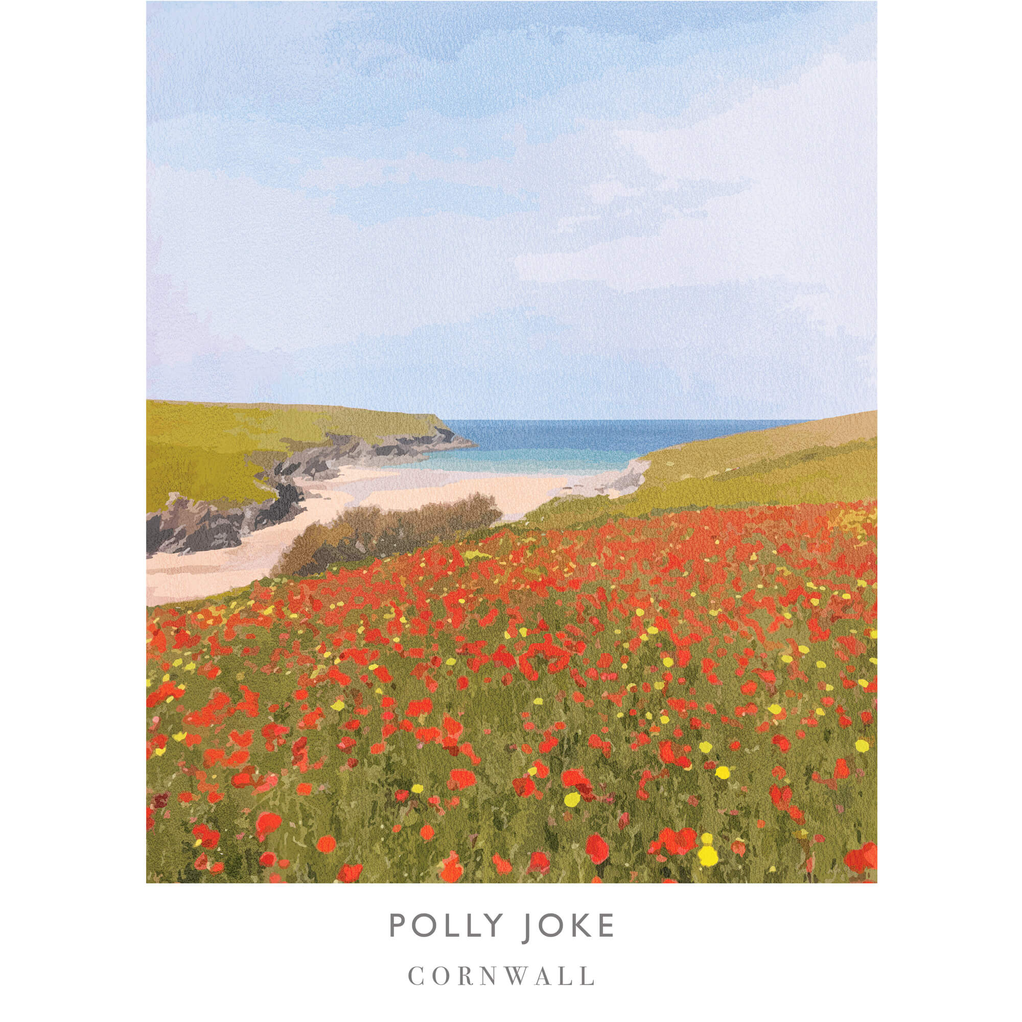 WF297P Polly Joke Poppies Art Print
