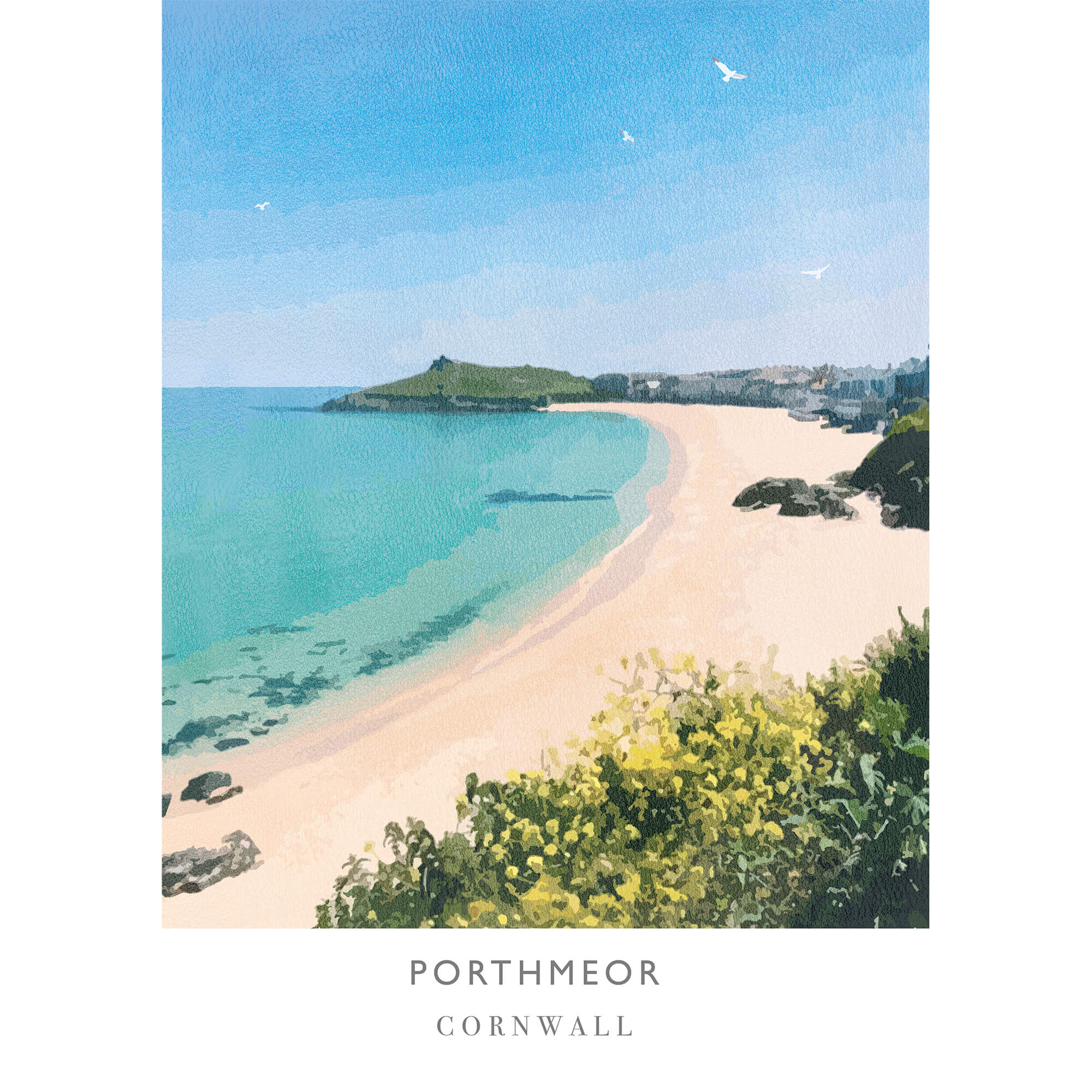 WF343P Porthmeor Art Print