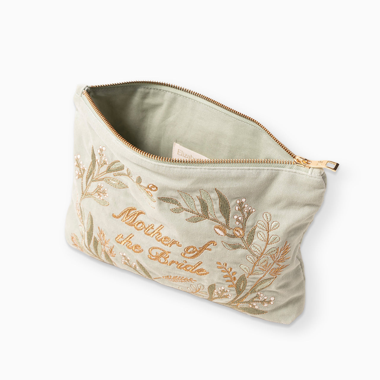 Pouch-97328 - Pressed Flowers Mother of the Bride Pouch-Elizabeth Scarlett