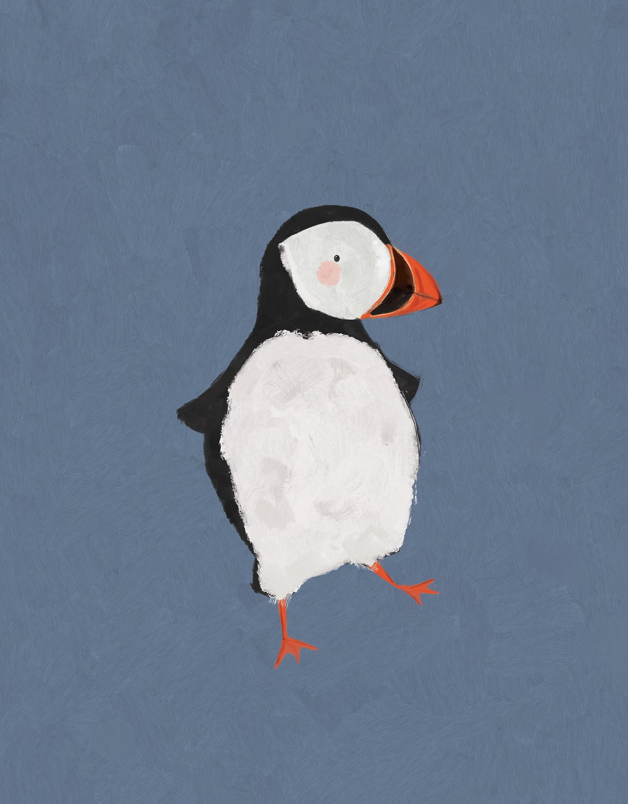 Framed Print-WF1111F - Puffin Large Framed Print-Whistlefish