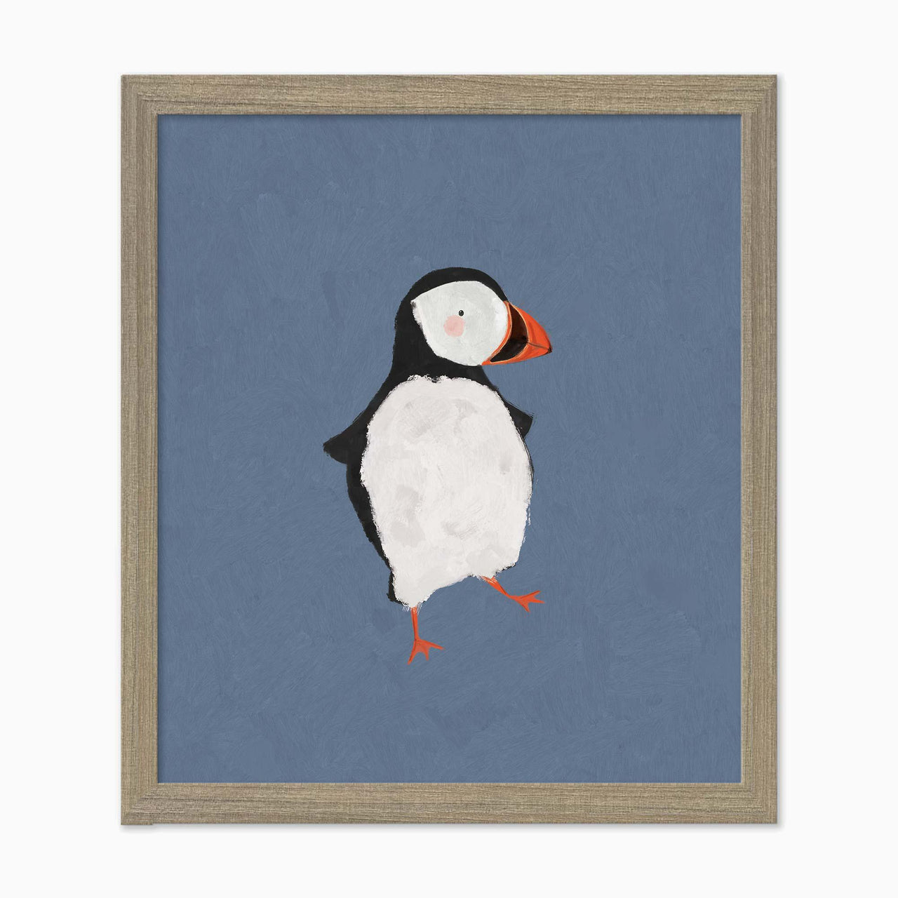 Framed Print-WF1121F - Puffin Small Framed Print-Whistlefish