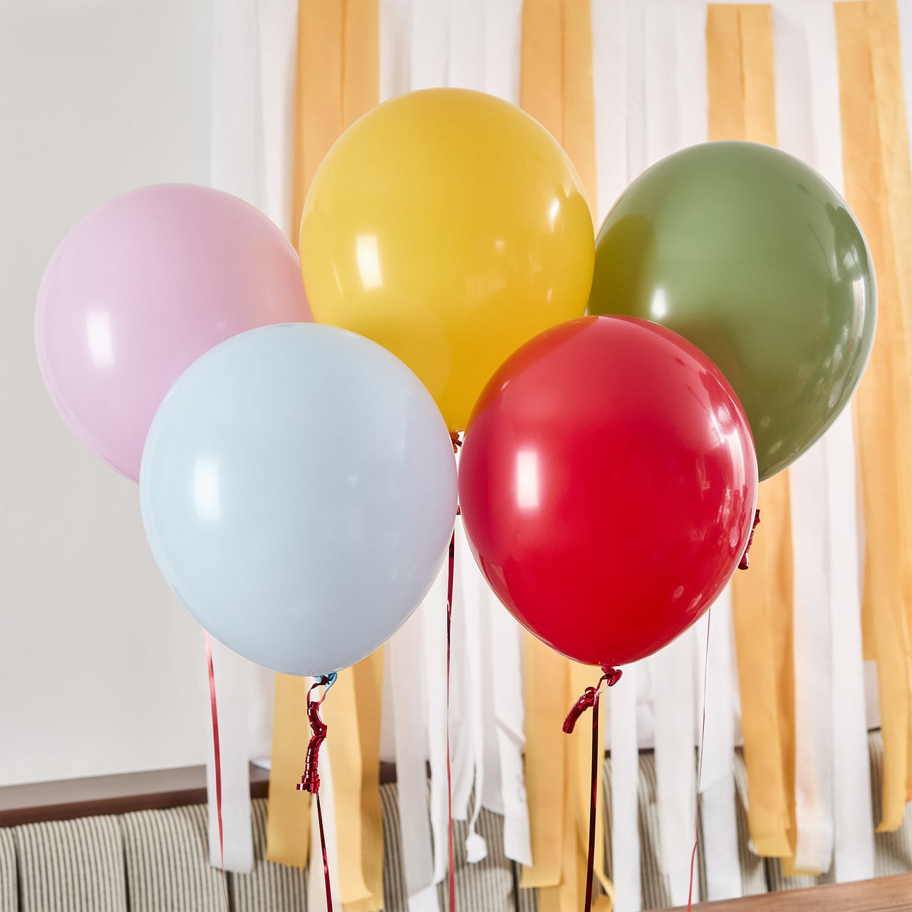 Balloons-HBCP103 - Rainbow Circus Latex 12" Balloons-Hootyballoo
