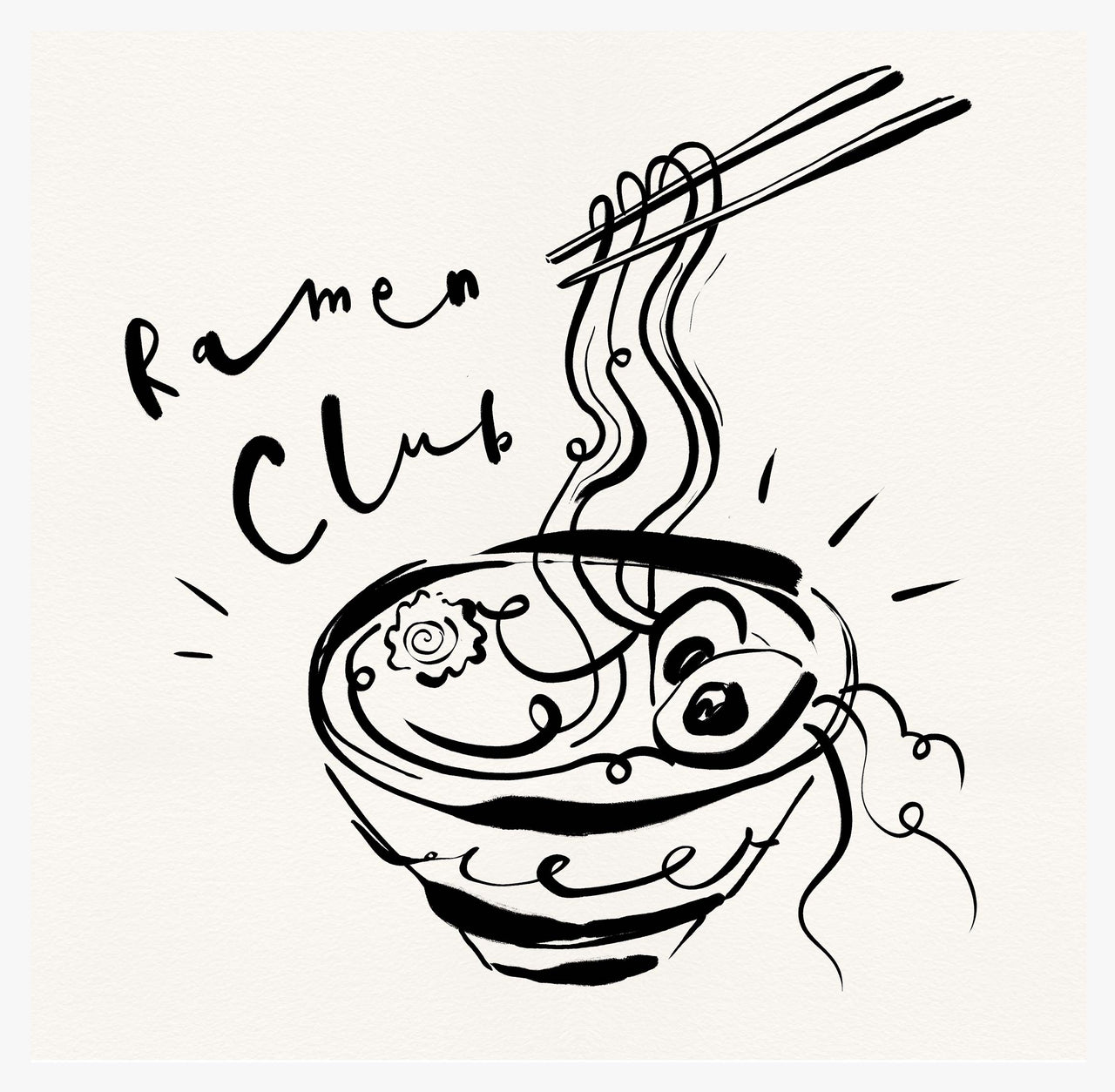 Framed Print-WF1101F - Ramen Club Framed Print-Whistlefish
