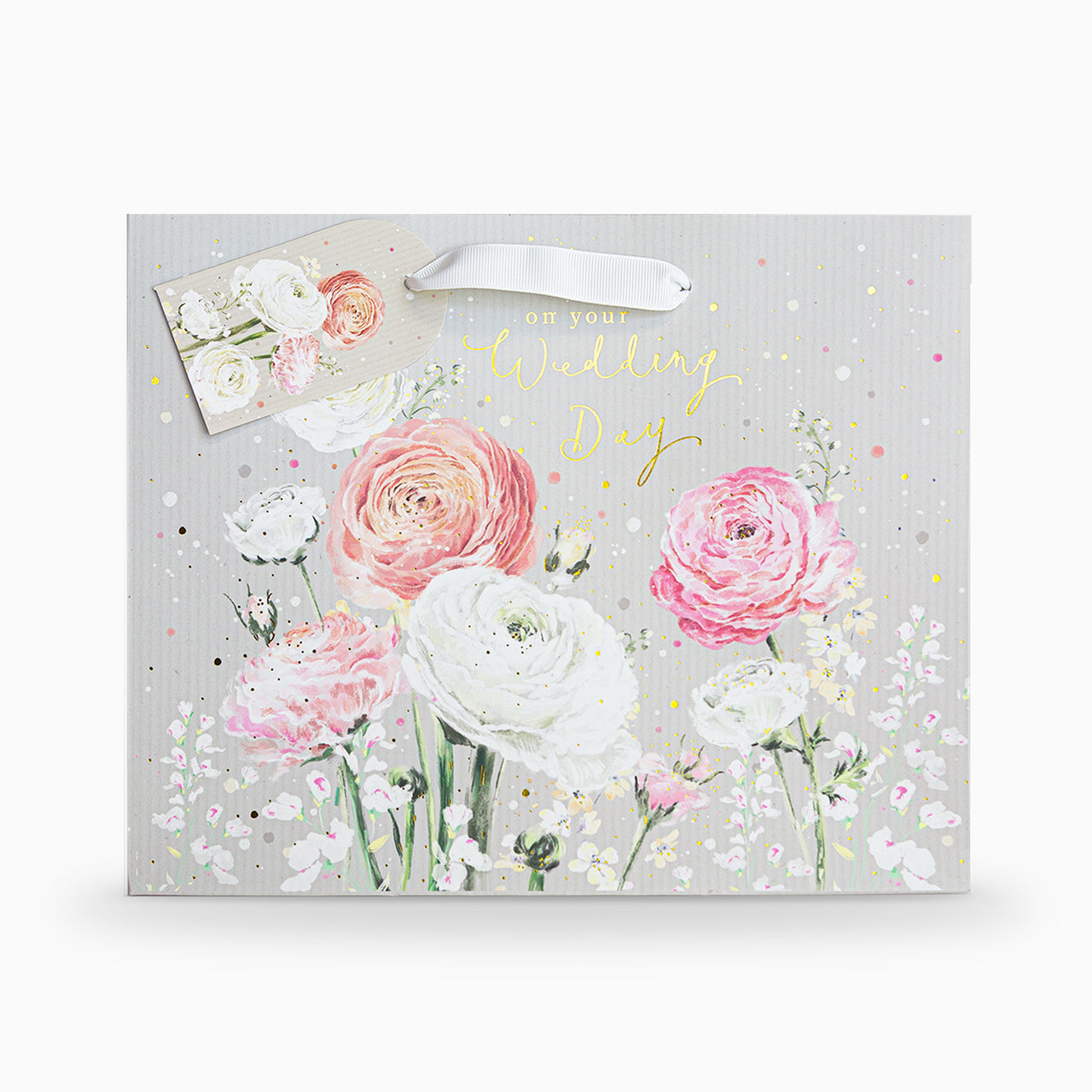 Gift Bag-RA01MB - Ranunculus Blooms Medium Gift Bag-Whistlefish