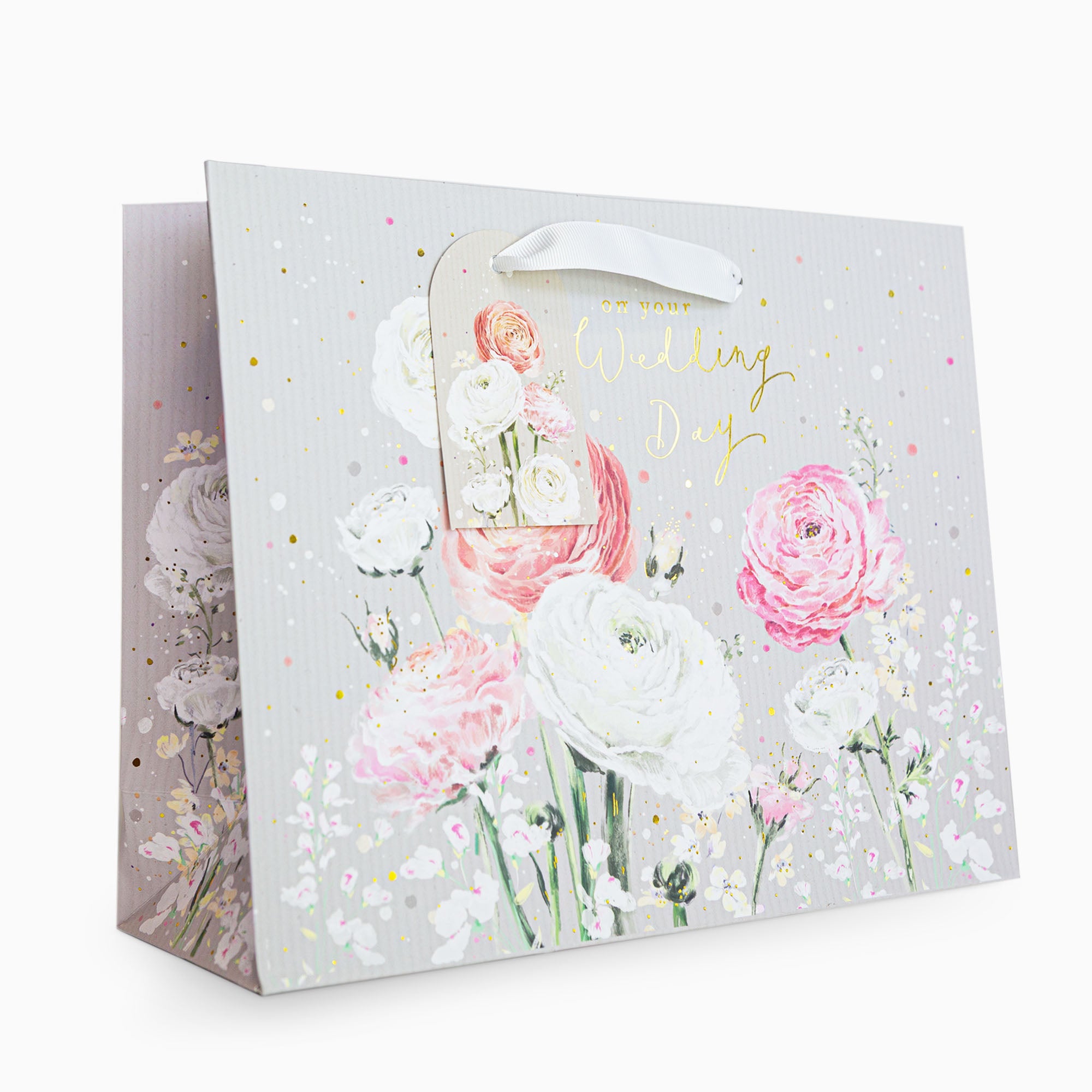 Gift Bag-RA01MB - Ranunculus Blooms Medium Gift Bag-Whistlefish