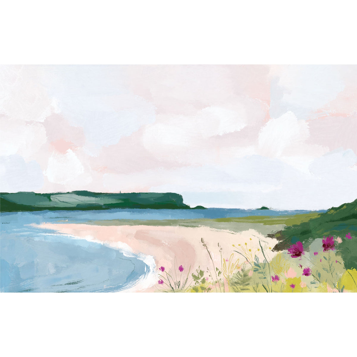 WF981P Rock & Padstow Large Art Print