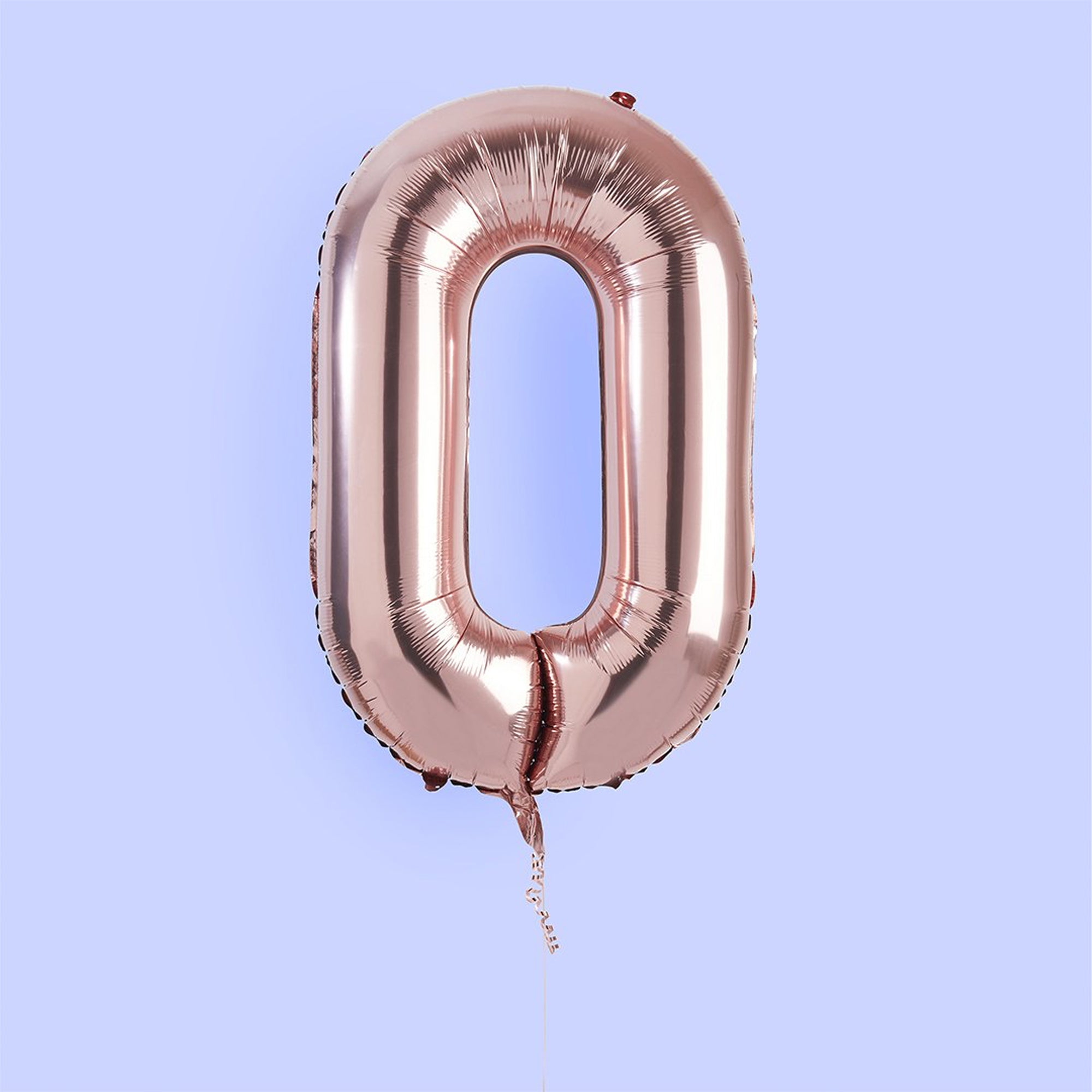 Balloons-HBNB110 - Rose Gold Number 0 Foil 34" Balloon-Hootyballoo