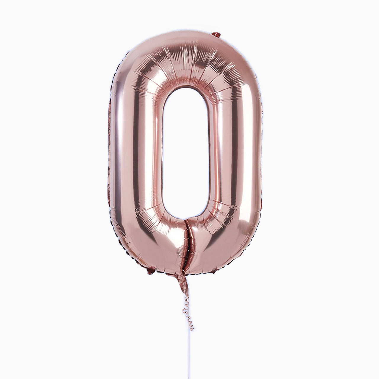 Balloons-HBNB110 - Rose Gold Number 0 Foil 34" Balloon-Hootyballoo