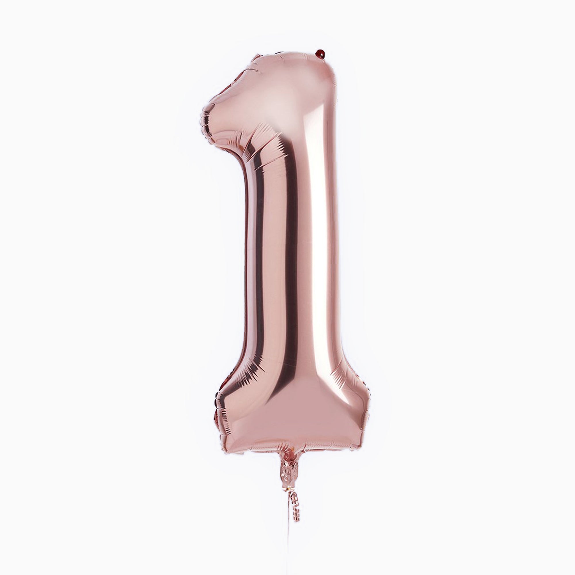 Balloons-HBNB111 - Rose Gold Number 1 Foil 34" Balloon-Hootyballoo