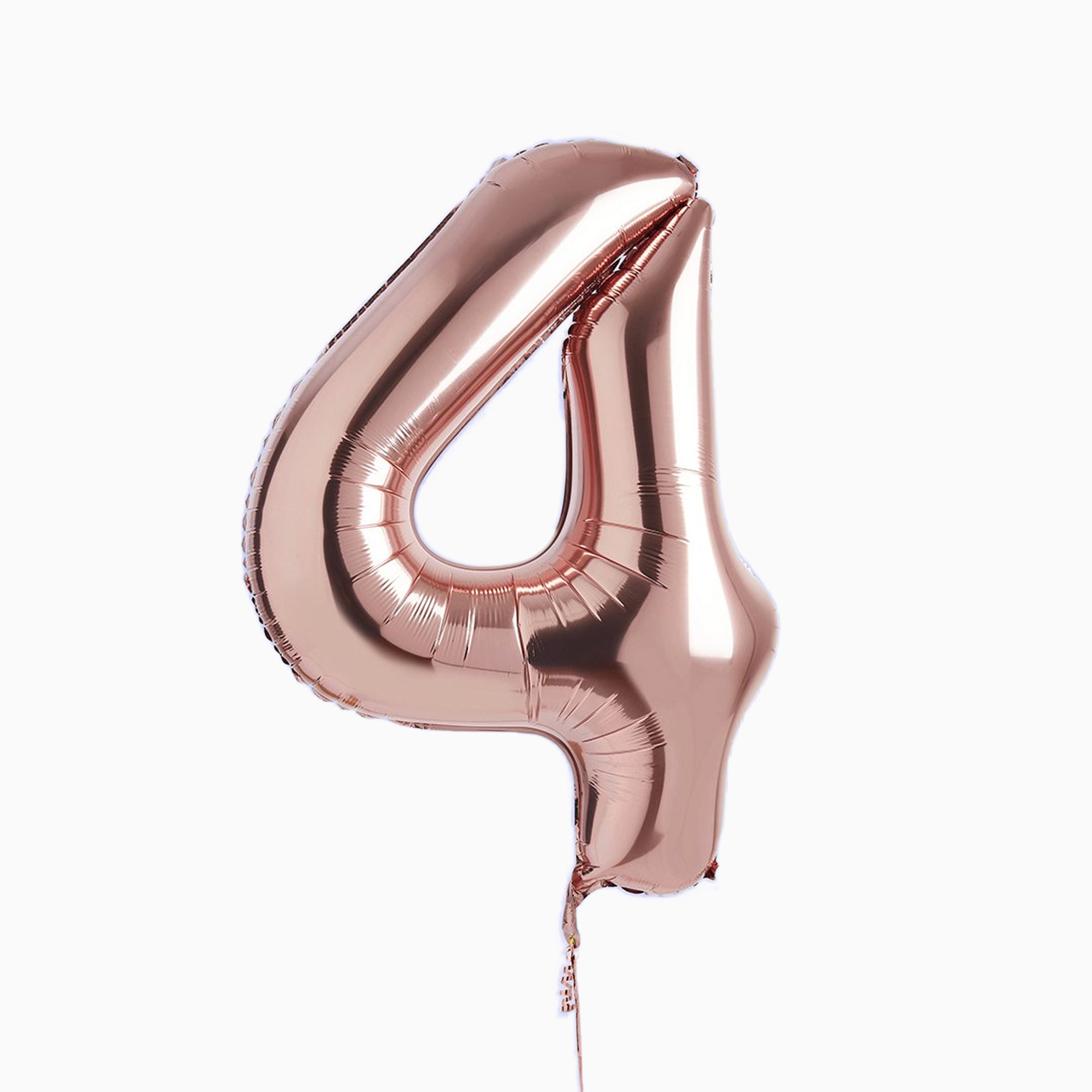Balloons-HBNB114 - Rose Gold Number 4 Foil 34" Balloon-Hootyballoo