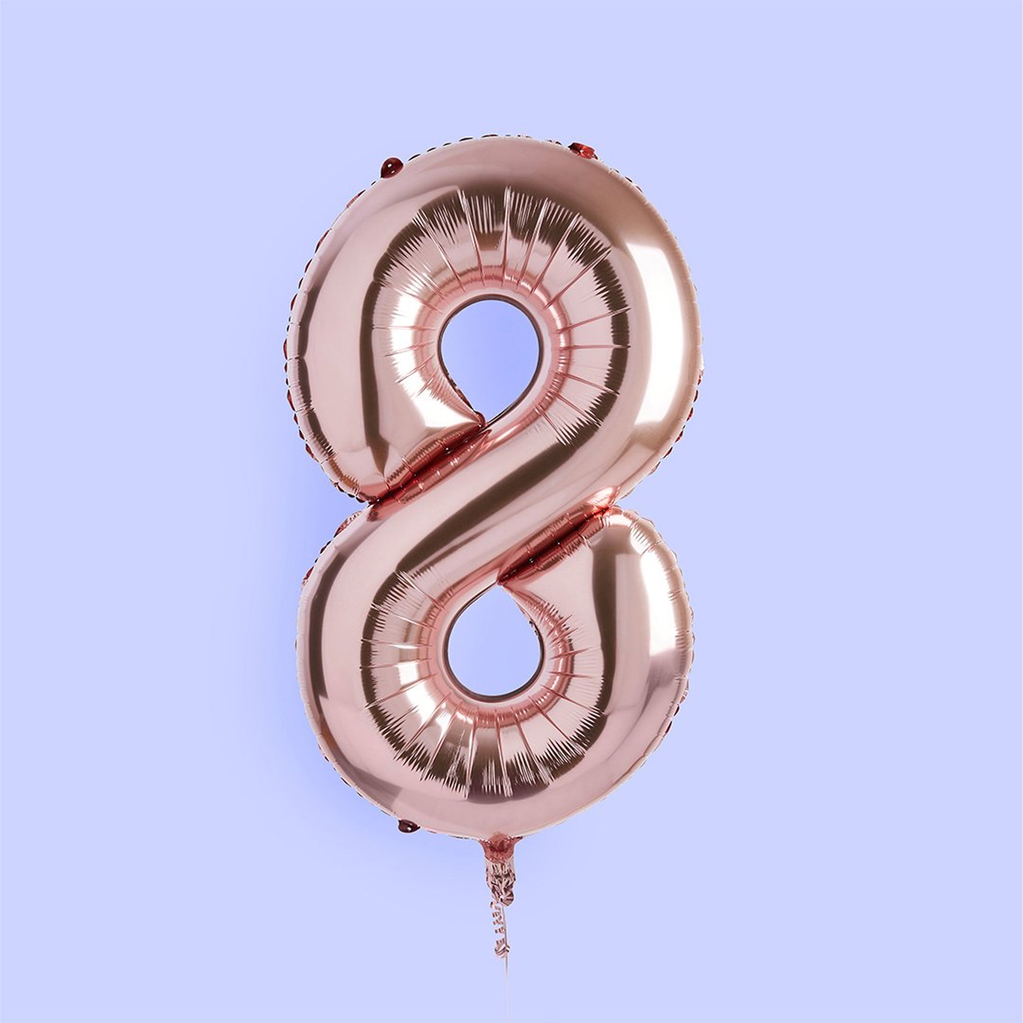 Balloons-HBNB118 - Rose Gold Number 8 Foil 34" Balloon-Hootyballoo