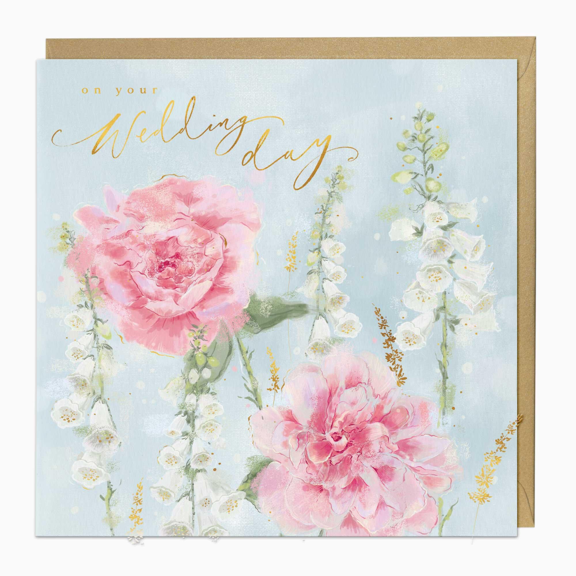 Greeting Card-G362 - Rose Wedding Card-Whistlefish
