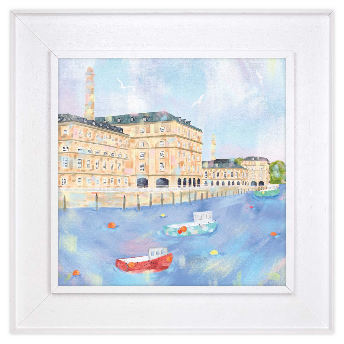 WFC147F Royal William Yard Tray Framed Canvas
