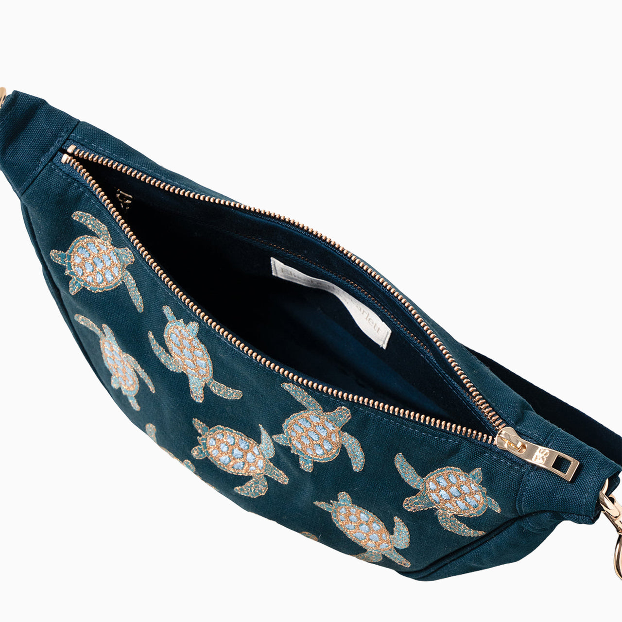 Crossbody Sling Bag-14827 - Turtle Velvet Crossbody Bag-Elizabeth Scarlett