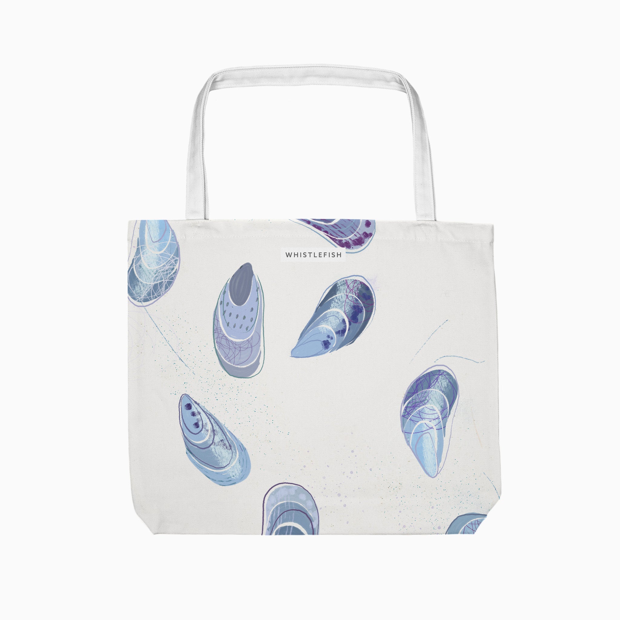 Tote Bag-WTB70 - Seagrass Mussels Tote Bag-Whistlefish