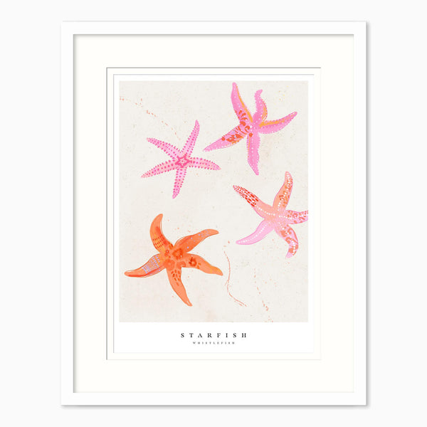 Framed Print-WF1021F - Seagrass Starfish Large Framed Print-Whistlefish
