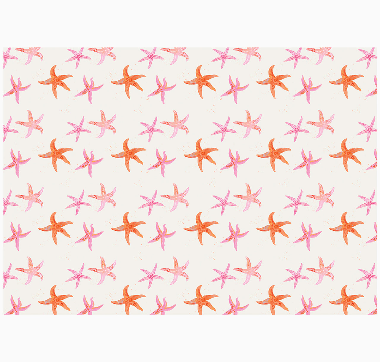 Wrapping Paper-GWP93 - Seagrass Starfish Wrapping Paper-Whistlefish