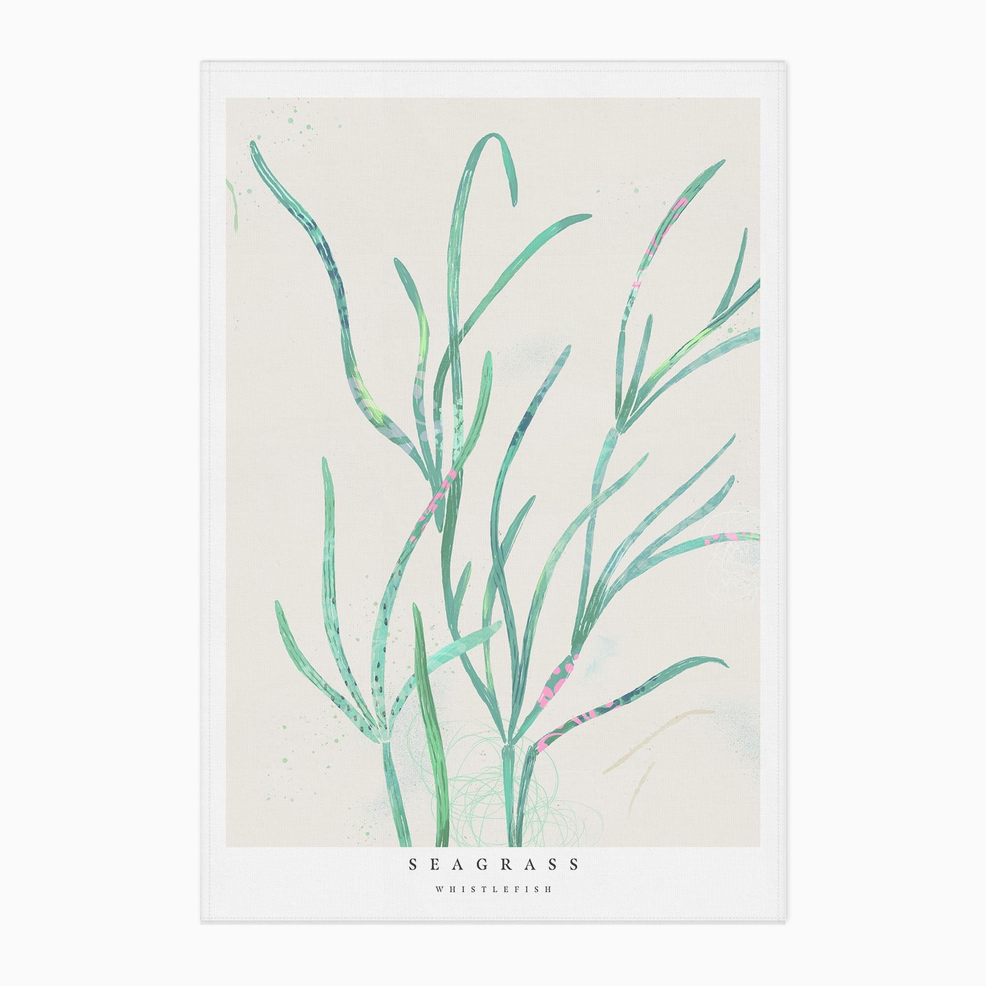 Tea Towel-WTT275 - Seagrass Tea Towel-Whistlefish