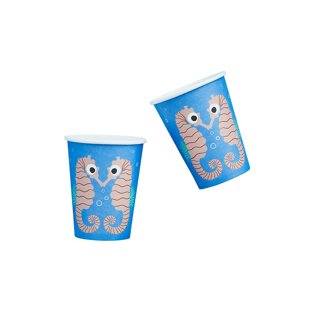 Paper Cups-HBWT106 - Seahorse Paper Cups-Hootyballoo