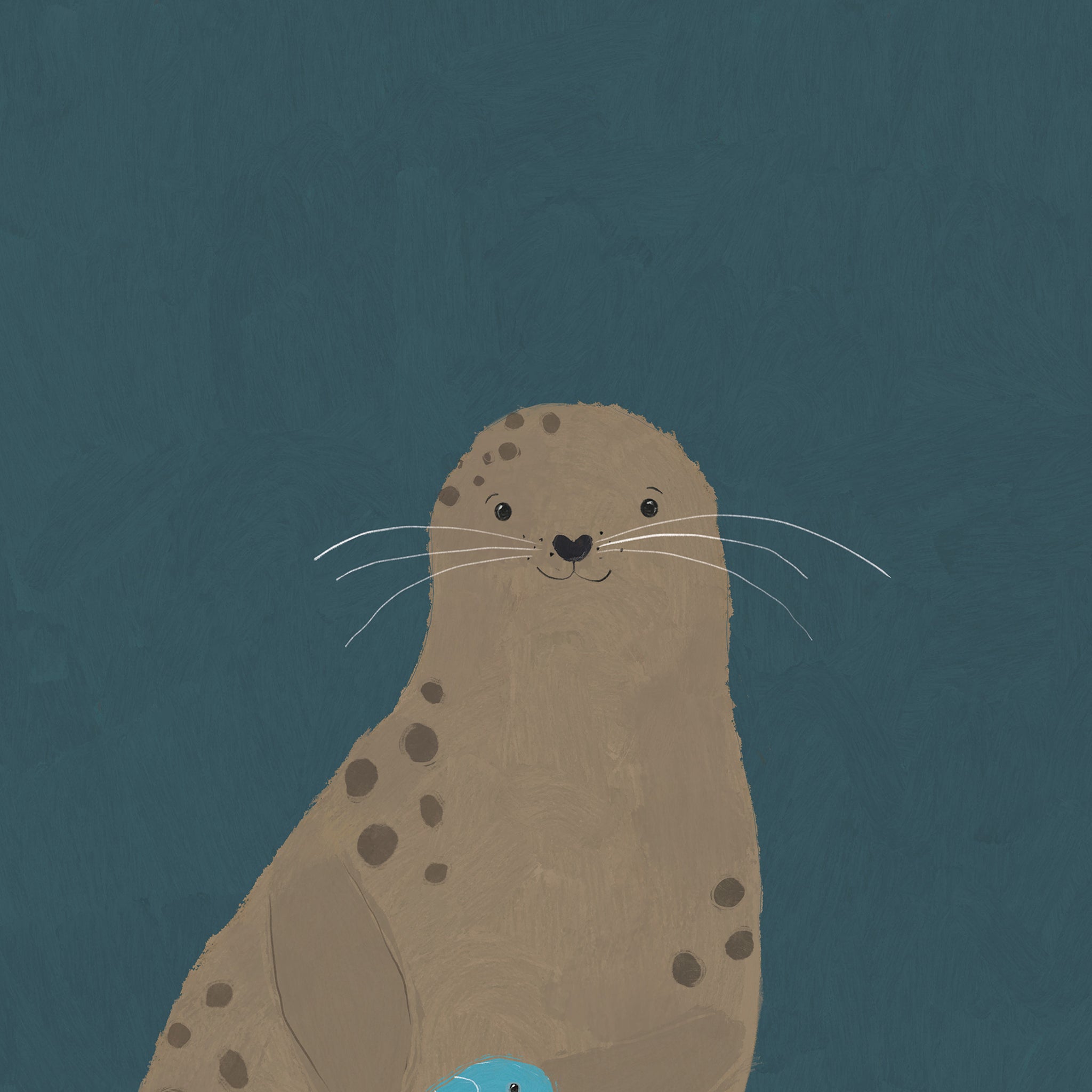 Framed Print-WF1112F - Seal Large Framed Print-Whistlefish