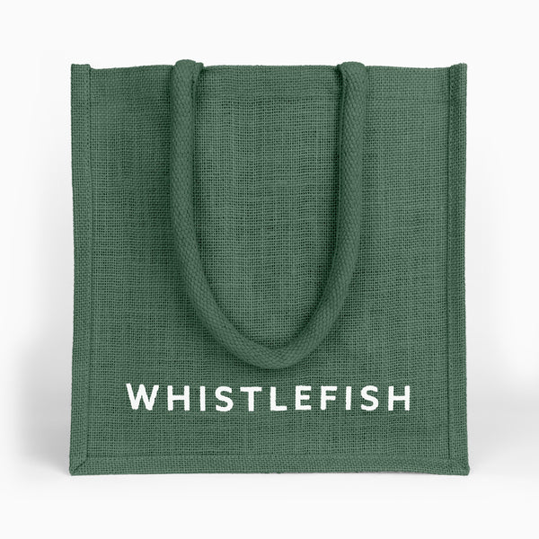 Small Jute Bag-JB214 - Seaweed Small Jute Bag-Whistlefish