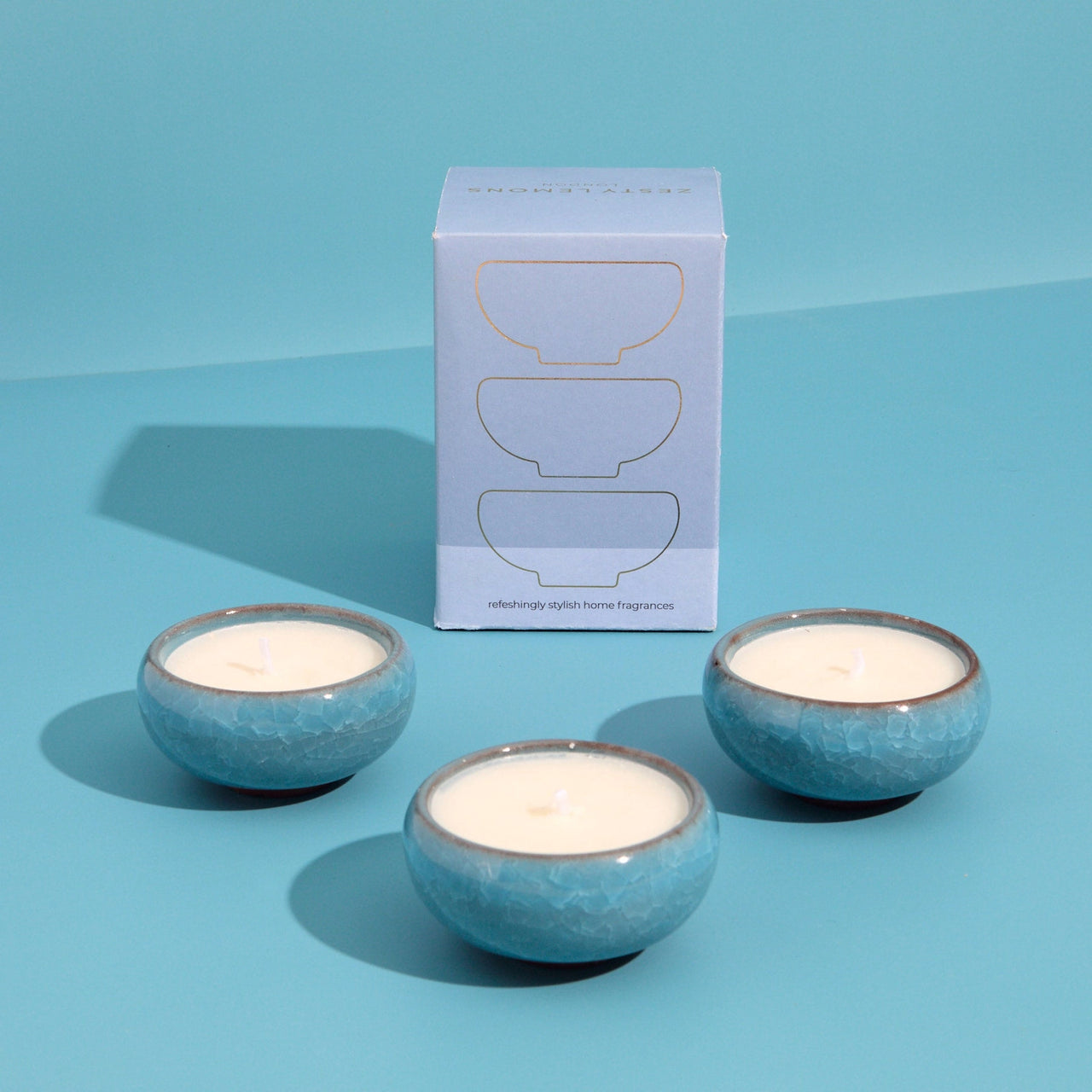 Tea Lights-ZL_0147 - Sky Blue Tea Lights Amber & Bergamot-Zesty Lemons