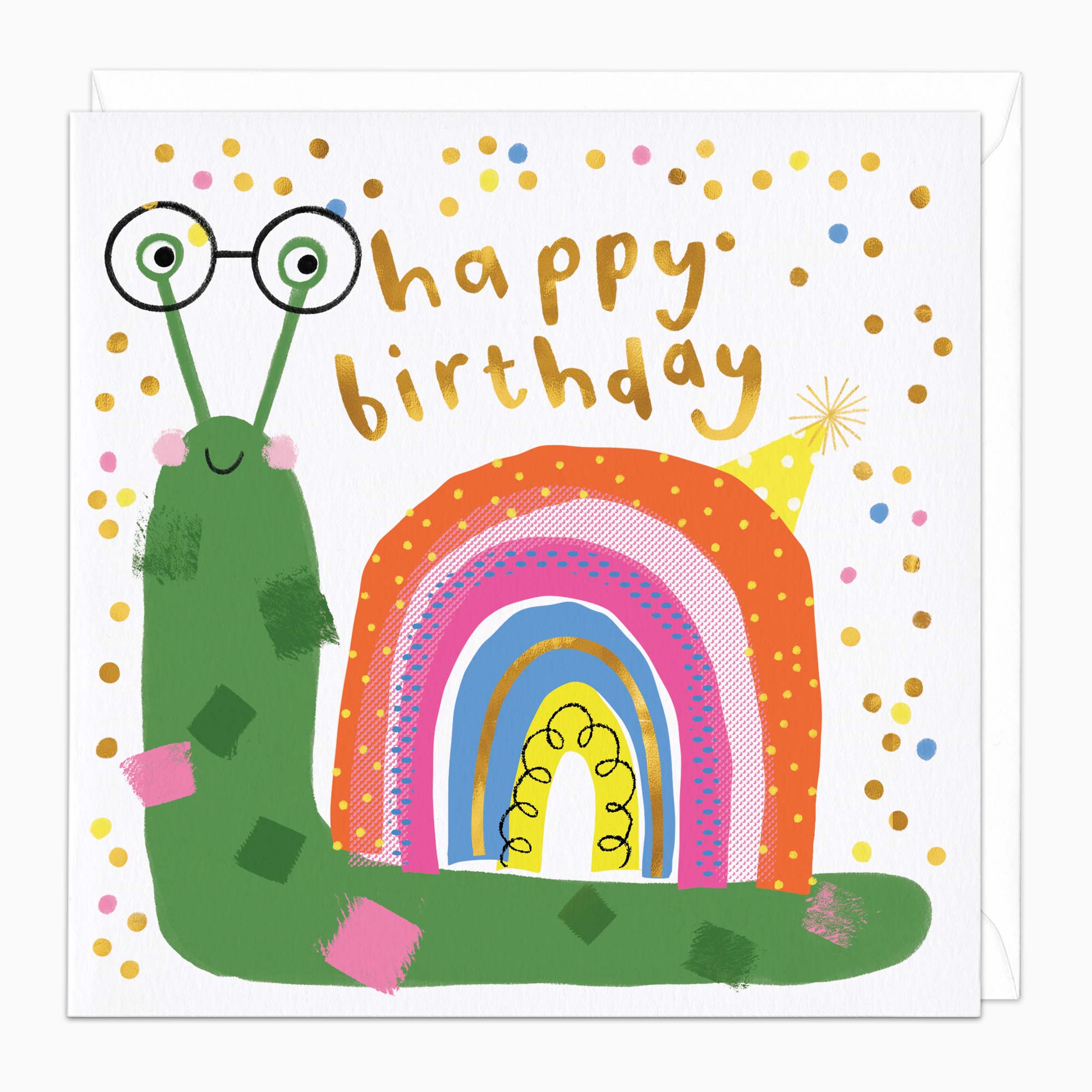 Greeting Card-H250 - Snail Birthday Card-Whistlefish