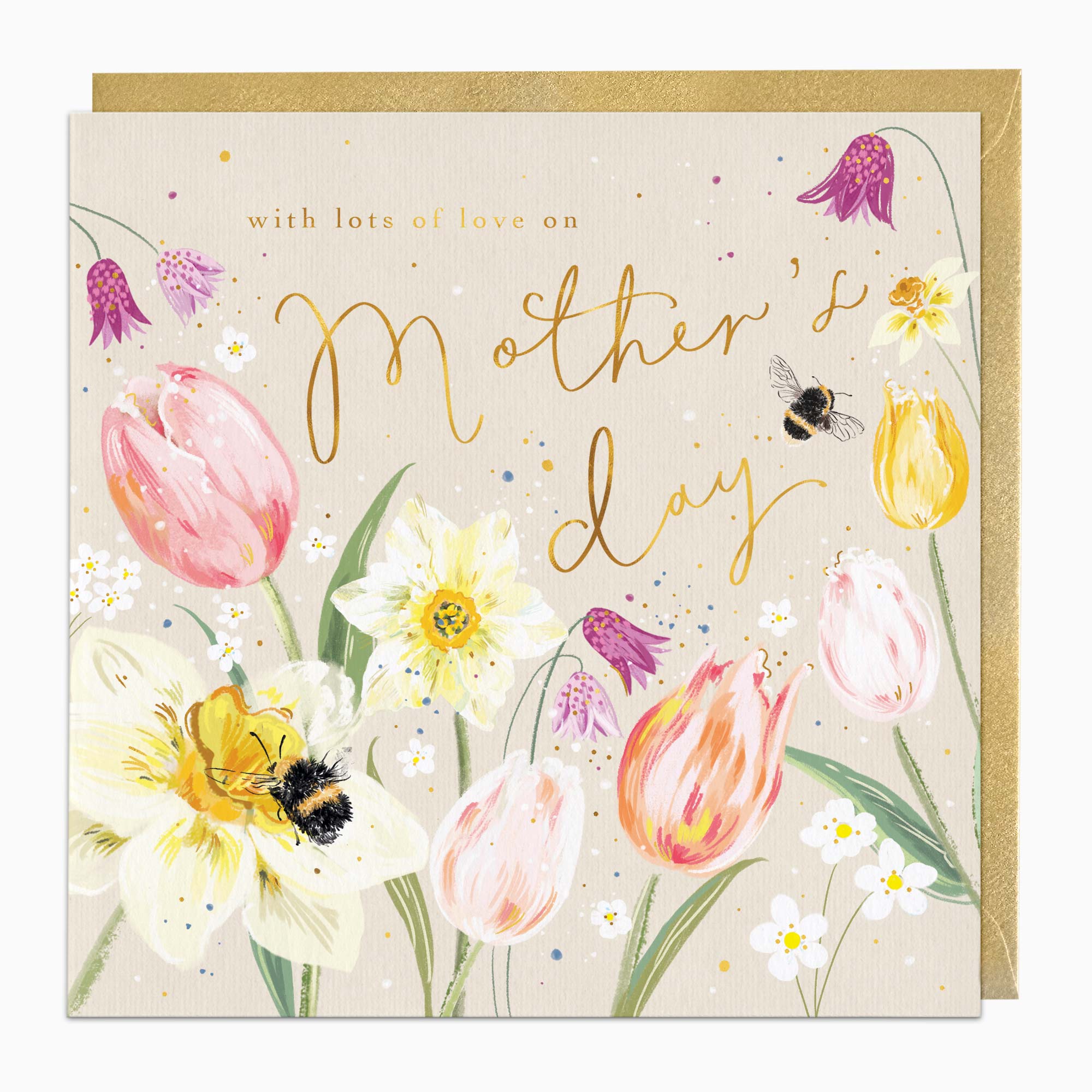Greeting Card-H034 - Spring Blooms Mother's Day Card-Whistlefish