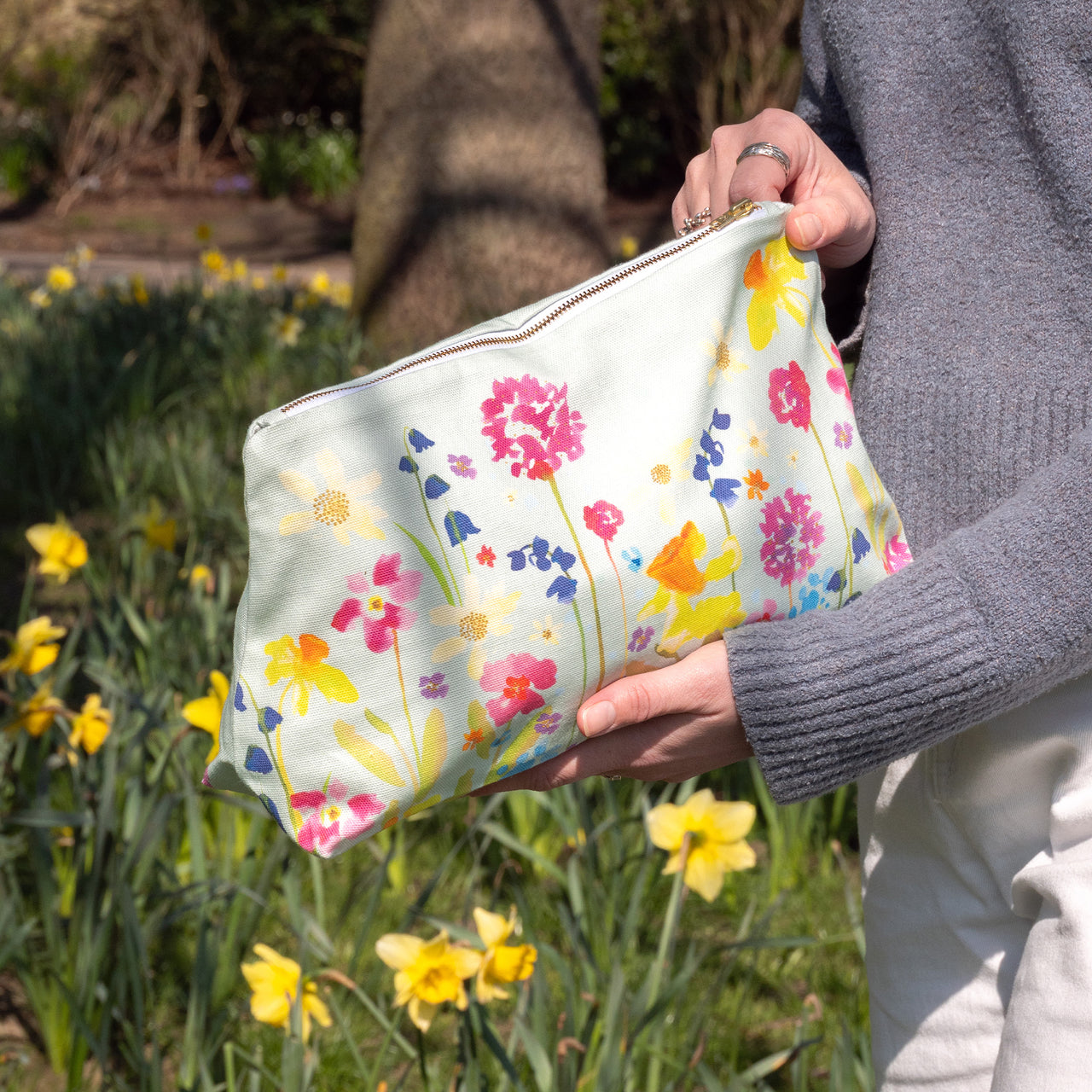 Large Wash Bag-SS01WB - Sprinkle of Spring Large Wash Bag-Whistlefish