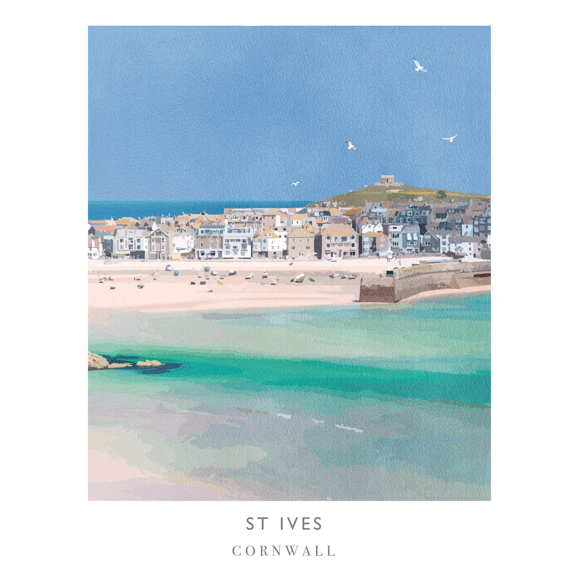 WF134P St Ives Art Print