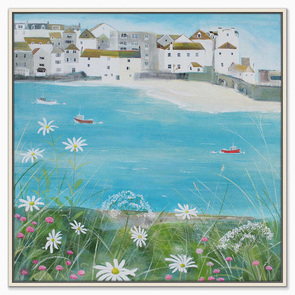 Canvas-HCC304F - St Ives Framed Canvas-Hannah Cole