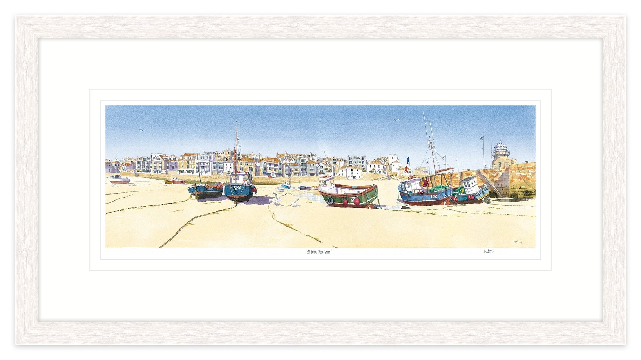 JW219F St Ives Harbour Framed Print