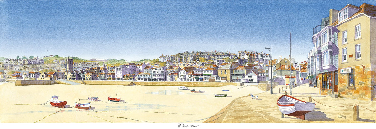 JW220P St Ives Wharf Art Print