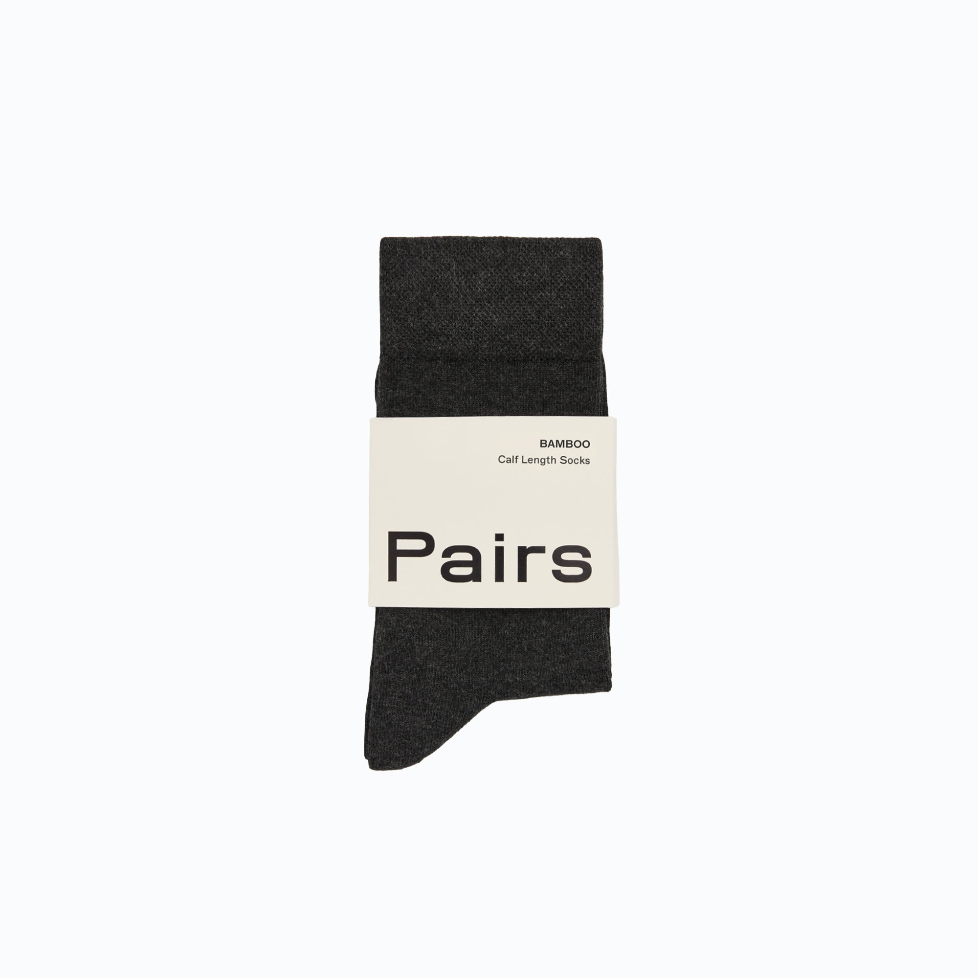 Socks-BAMCHARS25 - Storm Grey Bamboo Socks-Pairs Socks