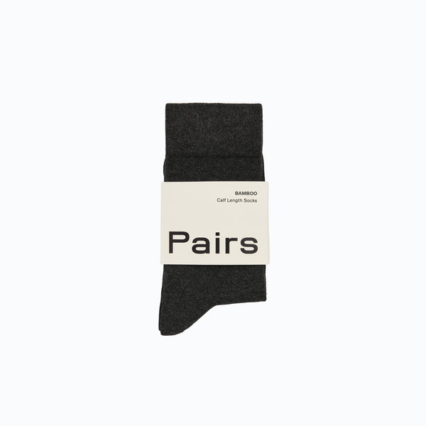 Socks-BAMCHARS25 - Storm Grey Bamboo Socks-Pairs Socks