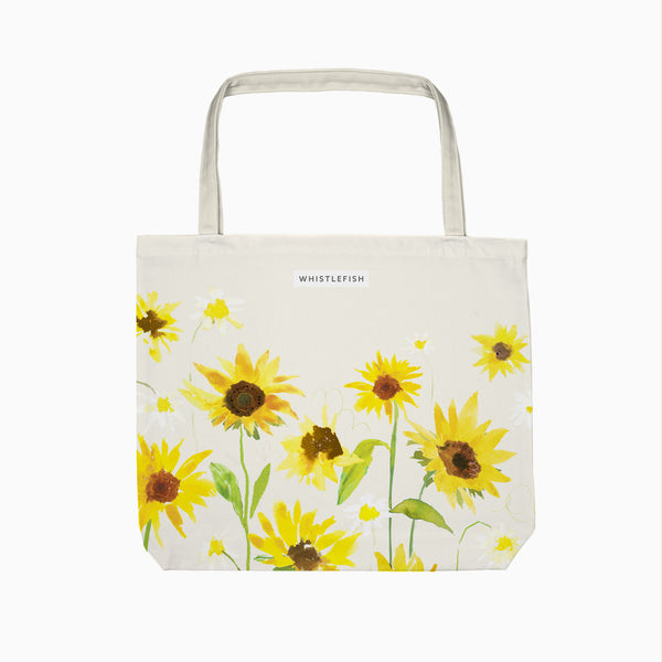 Tote Bag-WTB101 - Sunflower Bloom Tote Bag-Whistlefish