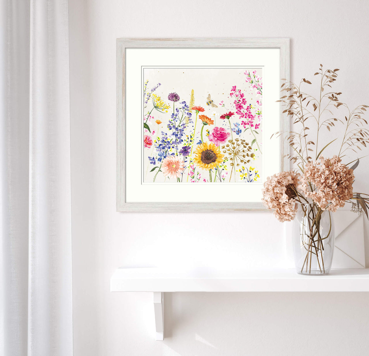 Framed Print-WF881F - Sunflowers Small Framed Print-Whistlefish