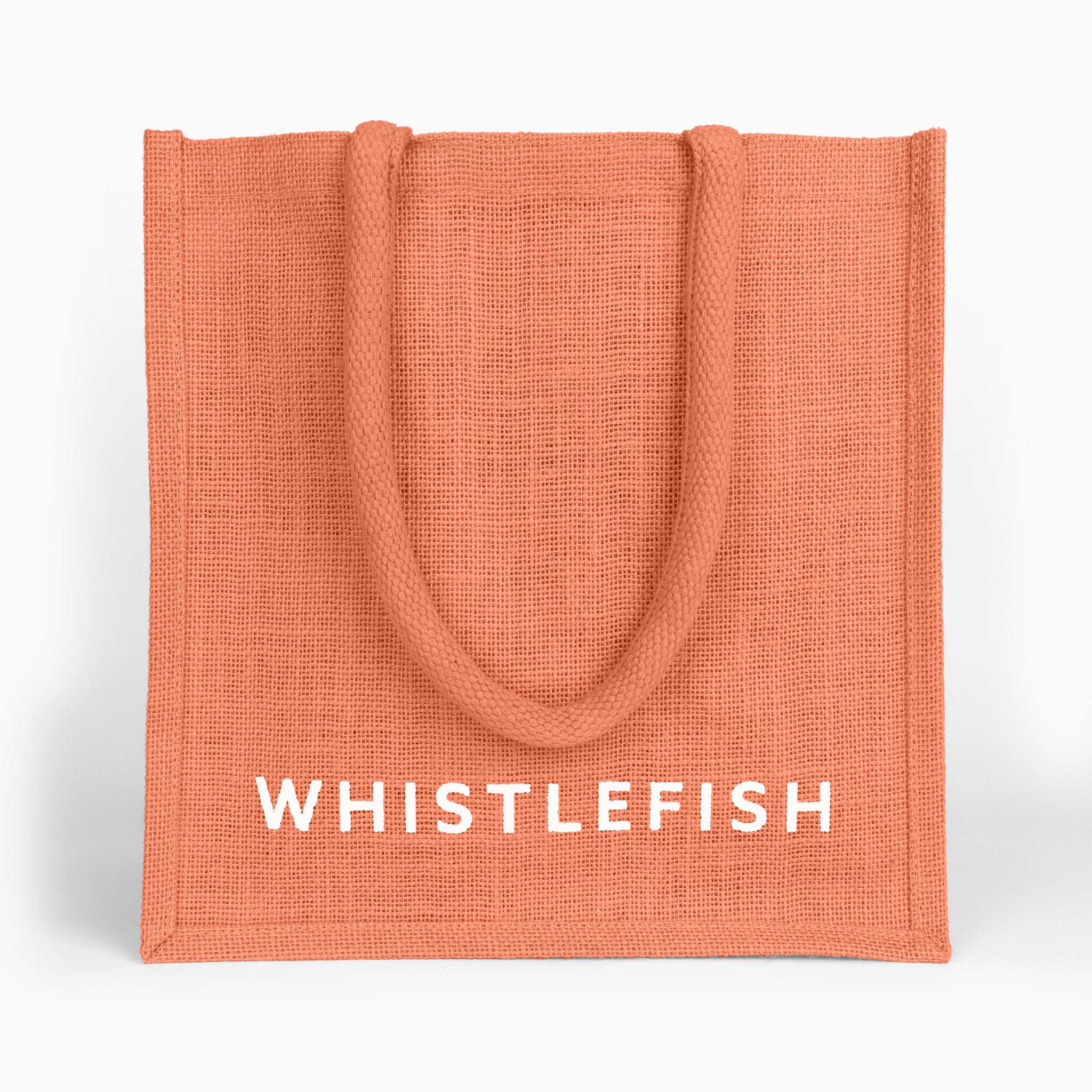 Small Jute Bag-JB215 - Tangerine Small Jute Bag-Whistlefish