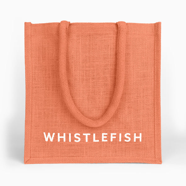 Small Jute Bag-JB215 - Tangerine Small Jute Bag-Whistlefish
