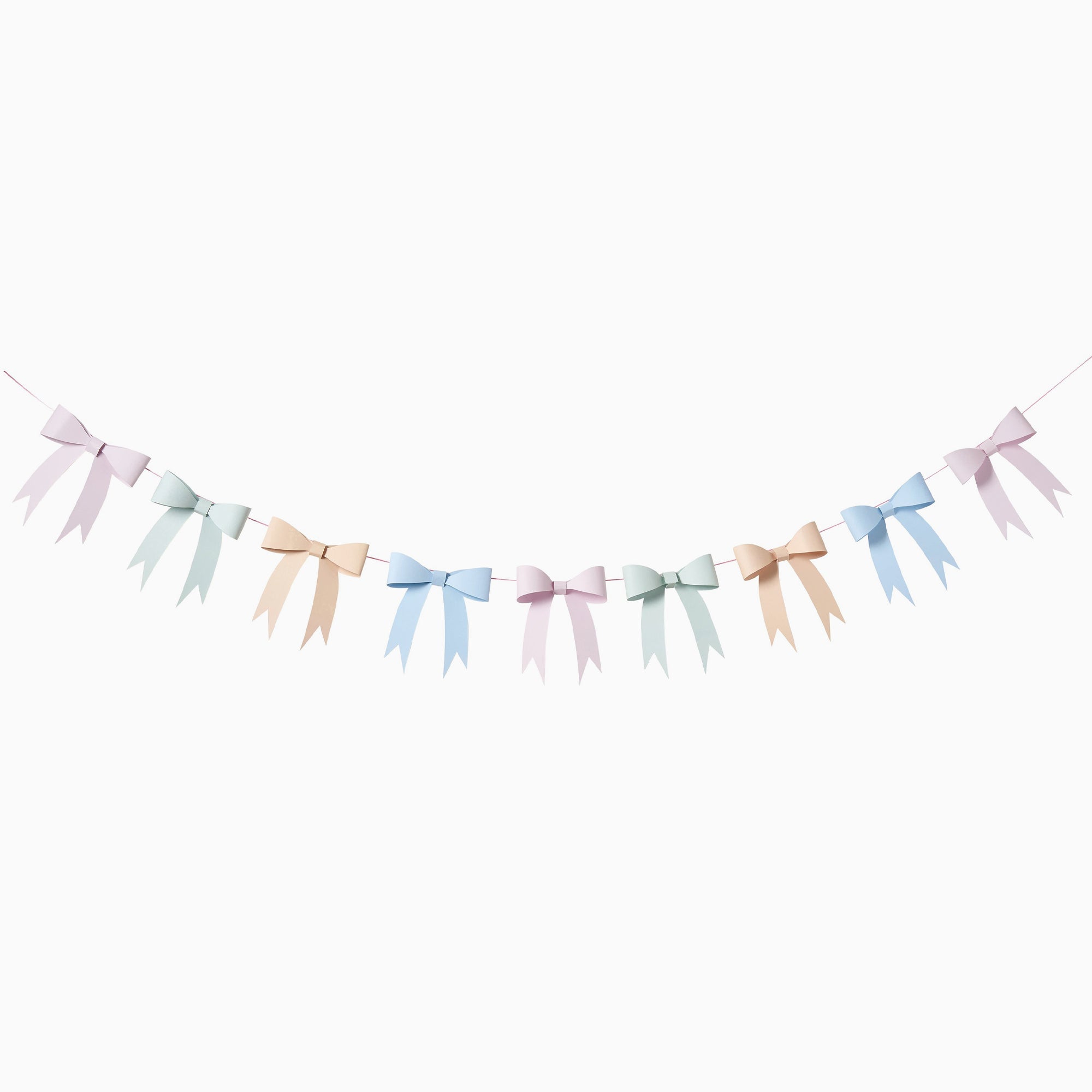 Garland-HBDF101 - Tea Party 3D Card Bow Garland-Hootyballoo