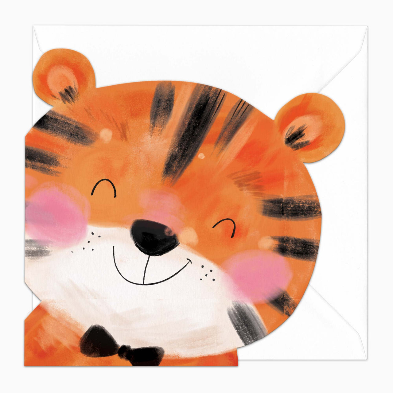 Greeting Card-G597 - Terry The Tiger Cut-Out Card-Whistlefish