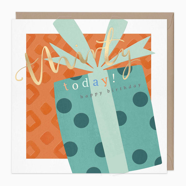 Luxury Card-LN134 - Thirty Today Luxury Birthday Card-Whistlefish