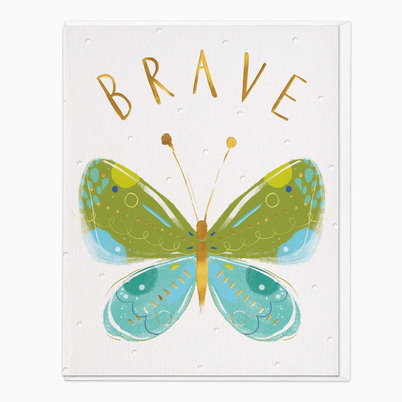 Greeting Card-G081 - Thoughtful Butterfly Brave Card-Whistlefish